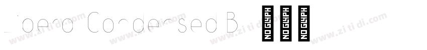 Liberal Condensed Bl字体转换